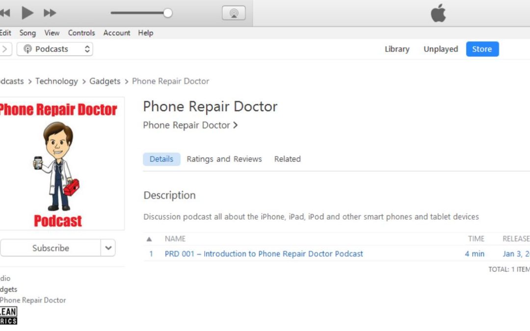 PRD 001 – Introduction to Phone Repair Doctor Podcast